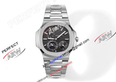 Replica GR Factory Patek Philippe Nautilus 5712 Grey Dial Swiss Watch